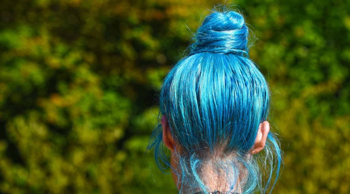 blue hair