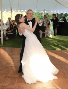 Zoey dancing with her dad