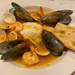 seafood soup at vista verde