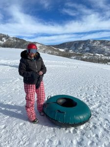 Hilary Tubing at Vista Verde