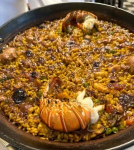 paella at 7 ports restaurant