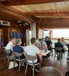 restaurant on deserted island in Faro