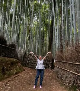 Hilary at the Bamboo Forrest