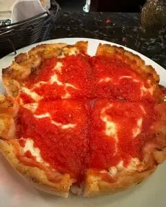 deep dish pizza