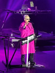 Howard Jones in pink robe